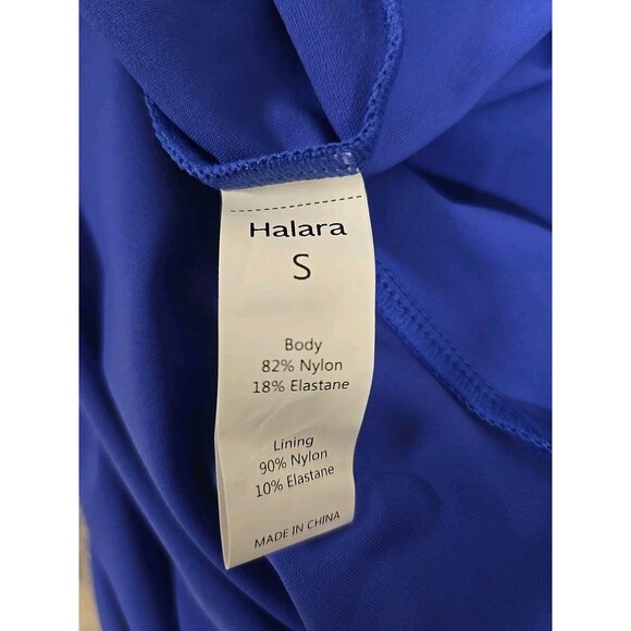 Halara Softly Zero Backless Twisted Active Dress Built In Shorts Aster Blue Sz S - Picture 9 of 9